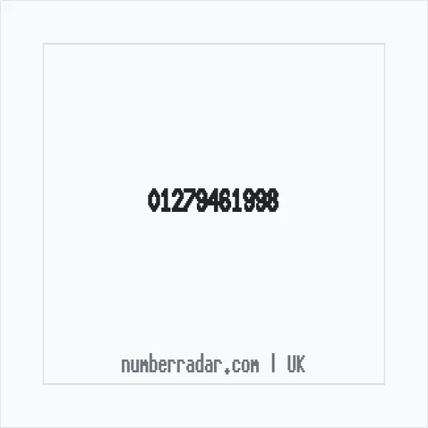Reverse number check for +44 1279 461998 — who called me?