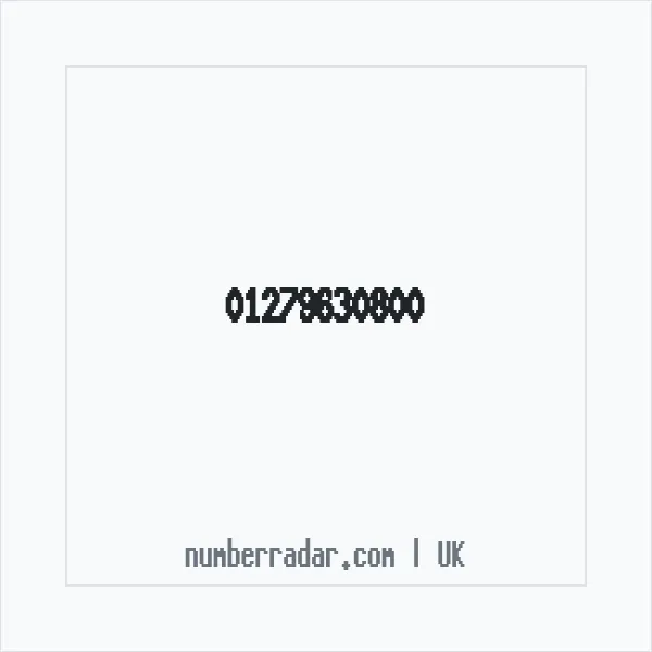 Reverse number check for +44 1279 630800 — who called me?