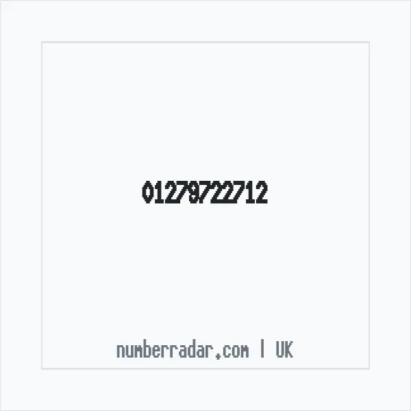 Reverse number check for +44 1279 722712 — who called me?