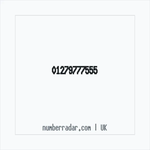 Reverse number check for +44 1279 777555 — who called me?