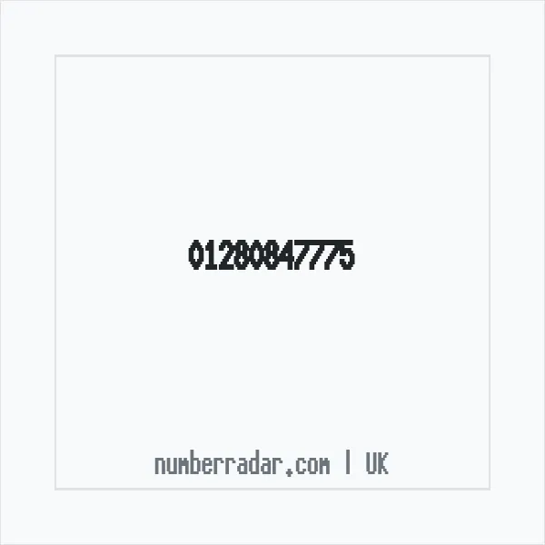 Reverse number check for +44 1280 847775 — who called me?