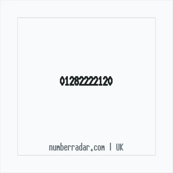 Reverse number check for +44 1282 222120 — who called me?