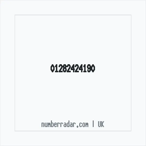 Reverse number check for +44 1282 424190 — who called me?