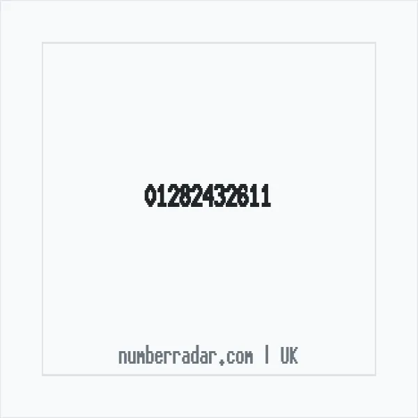Reverse number check for +44 1282 432611 — who called me?