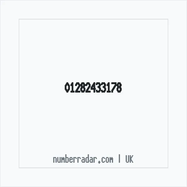 Reverse number check for +44 1282 433178 — who called me?