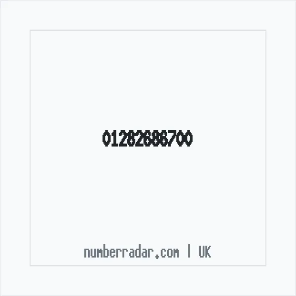 Reverse number check for +44 1282 686700 — who called me?