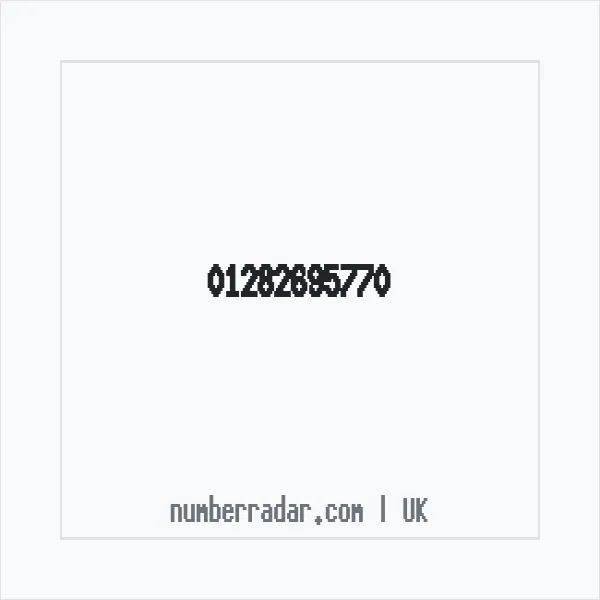 Reverse number check for +44 1282 695770 — who called me?