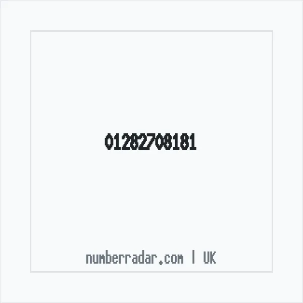 Reverse number check for +44 1282 708181 — who called me?