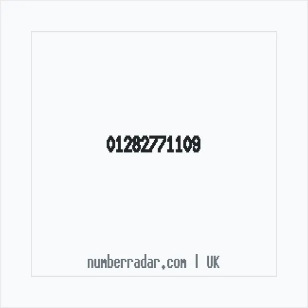 Reverse number check for +44 1282 771109 — who called me?