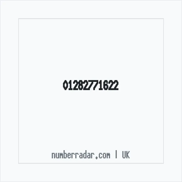 Reverse number check for +44 1282 771622 — who called me?