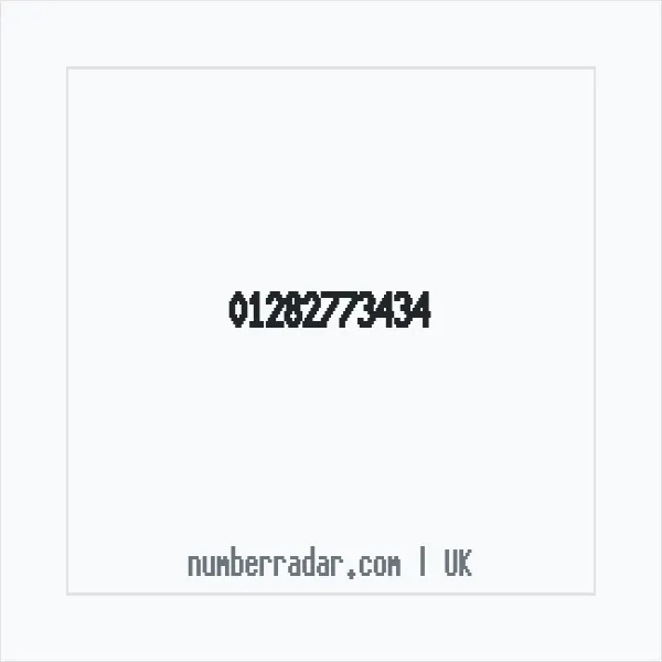 Reverse number check for +44 1282 773434 — who called me?