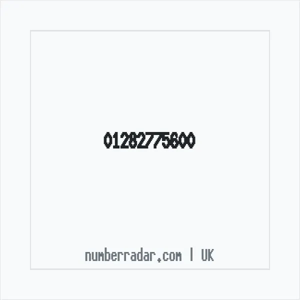 Reverse number check for +44 1282 775600 — who called me?