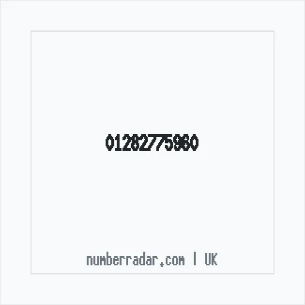 Reverse number check for +44 1282 775960 — who called me?