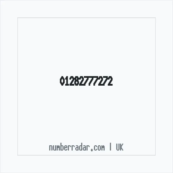 Reverse number check for +44 1282 777272 — who called me?