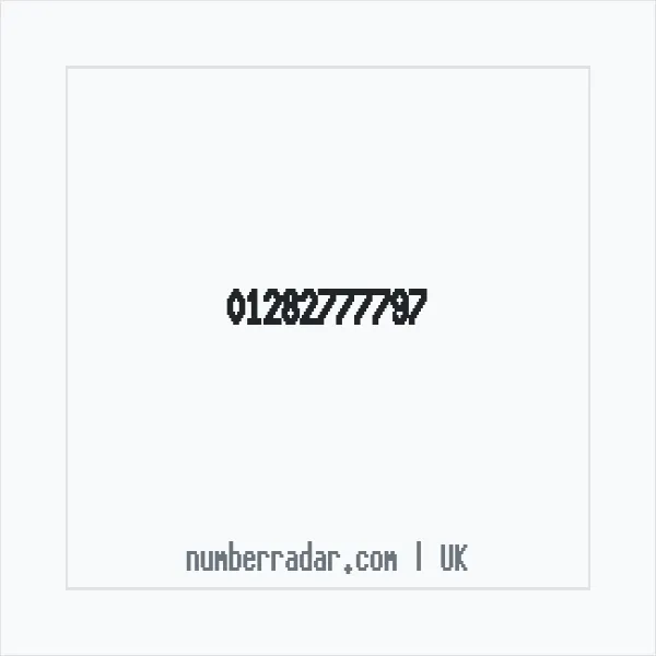 Reverse number check for +44 1282 777797 — who called me?