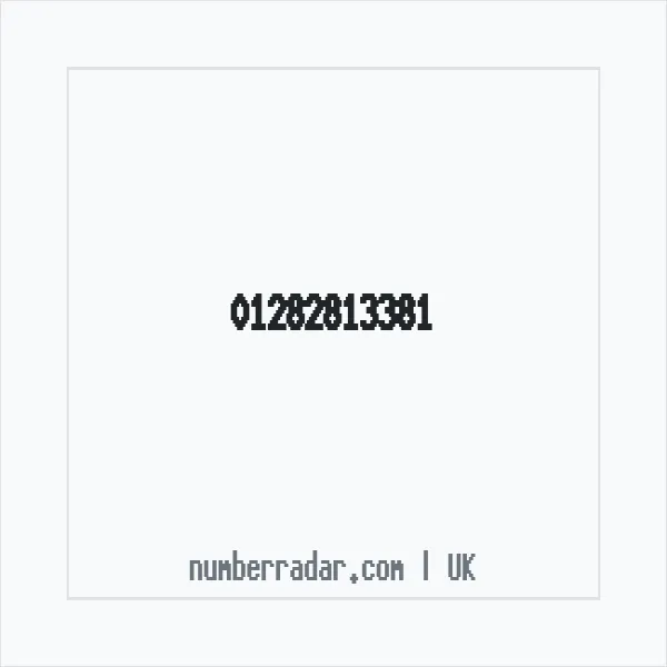 Reverse number check for +44 1282 813381 — who called me?