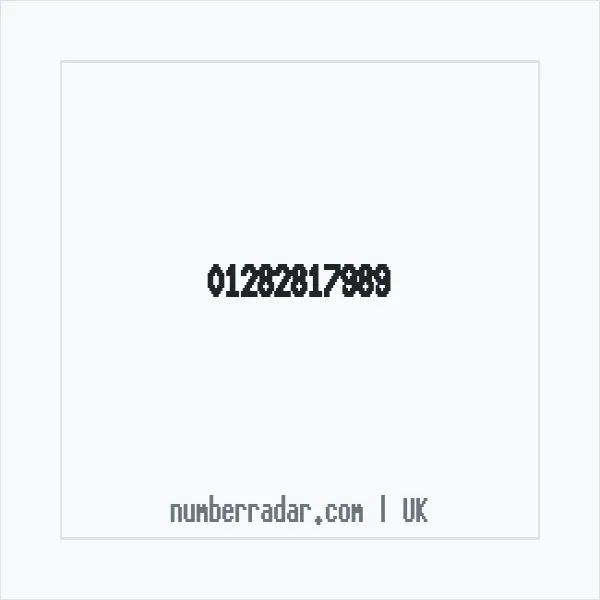 Reverse number check for +44 1282 817989 — who called me?