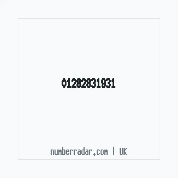 Reverse number check for +44 1282 831931 — who called me?