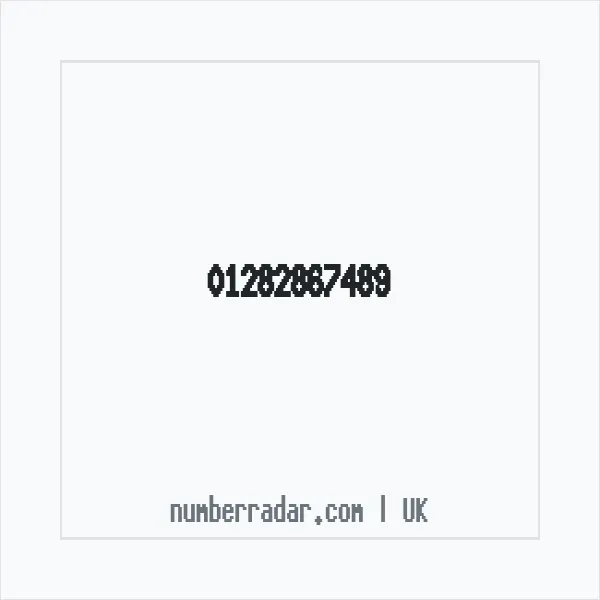 Reverse number check for +44 1282 867489 — who called me?