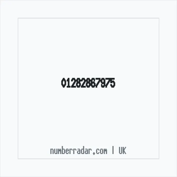 Reverse number check for +44 1282 867975 — who called me?