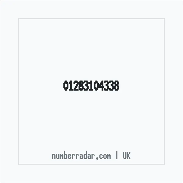 Reverse number check for +44 1283 104338 — who called me?