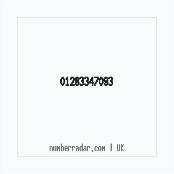 Reverse number check for +44 1283 347093 — who called me?