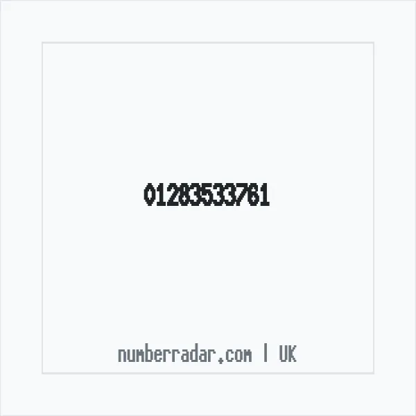Reverse number check for +44 1283 533761 — who called me?