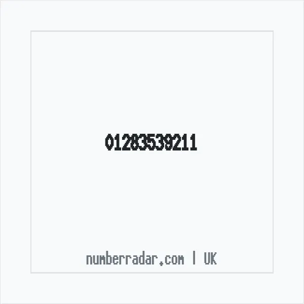 Reverse number check for +44 1283 539211 — who called me?