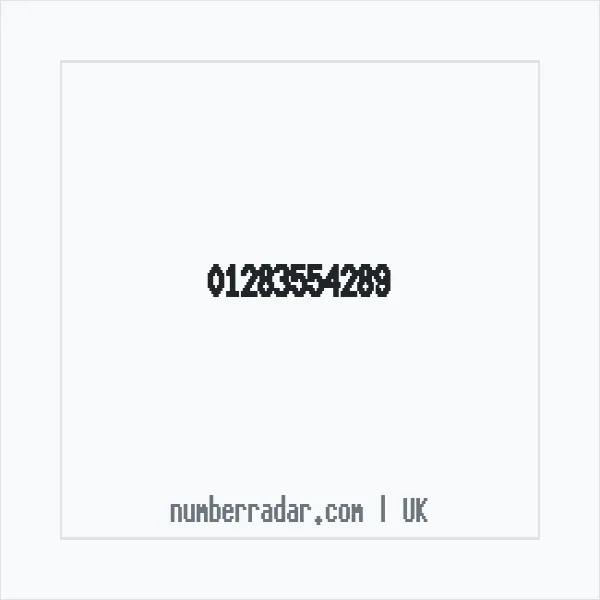 Reverse number check for +44 1283 554289 — who called me?