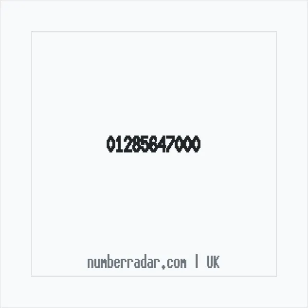 Reverse number check for +44 1285 647000 — who called me?