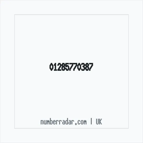 Reverse number check for +44 1285 770387 — who called me?