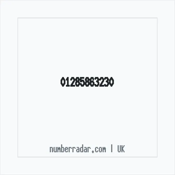 Reverse number check for +44 1285 863230 — who called me?