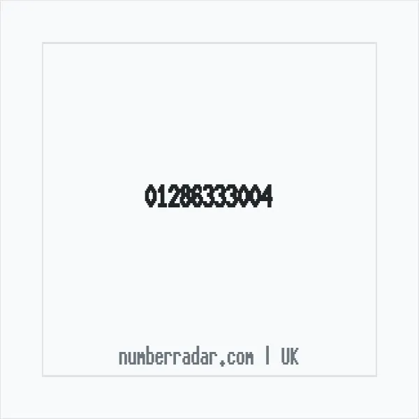 Reverse number check for +44 1286 333004 — who called me?