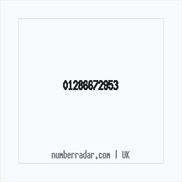 Reverse number check for +44 1286 672953 — who called me?