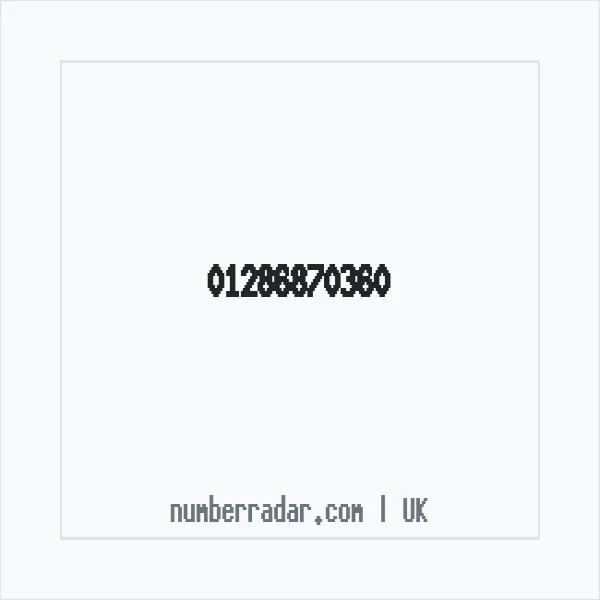 Reverse number check for +44 1286 870360 — who called me?