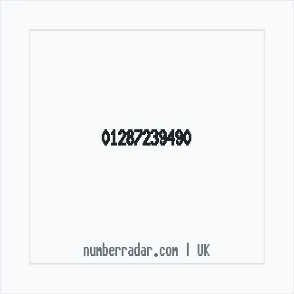 Reverse number check for +44 1287 239490 — who called me?