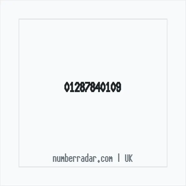 Reverse number check for +44 1287 840109 — who called me?