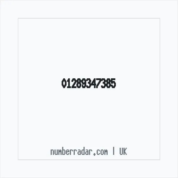 Reverse number check for +44 1289 347385 — who called me?