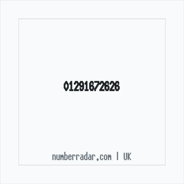 Reverse number check for +44 1291 672626 — who called me?