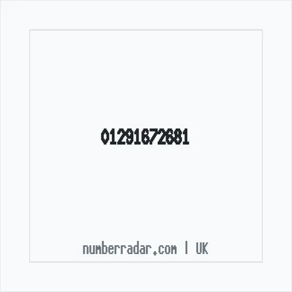 Reverse number check for +44 1291 672681 — who called me?