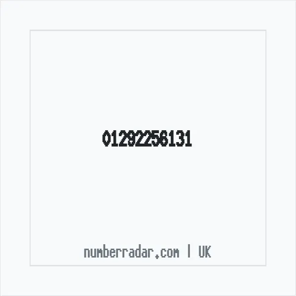 Reverse number check for +44 1292 256131 — who called me?