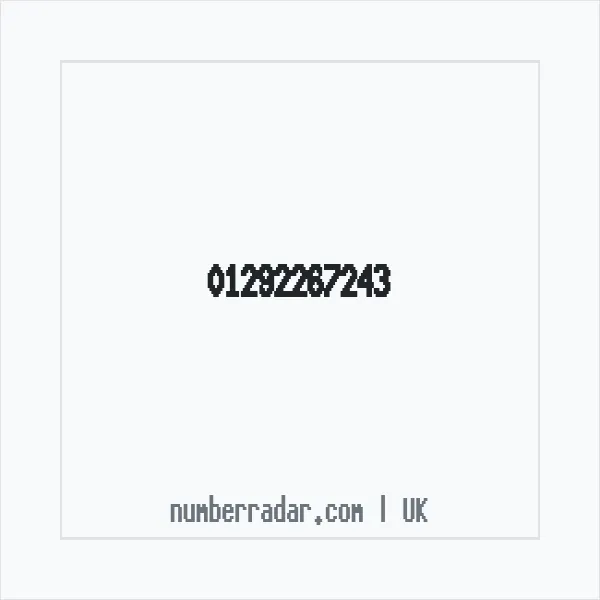 Reverse number check for +44 1292 267243 — who called me?