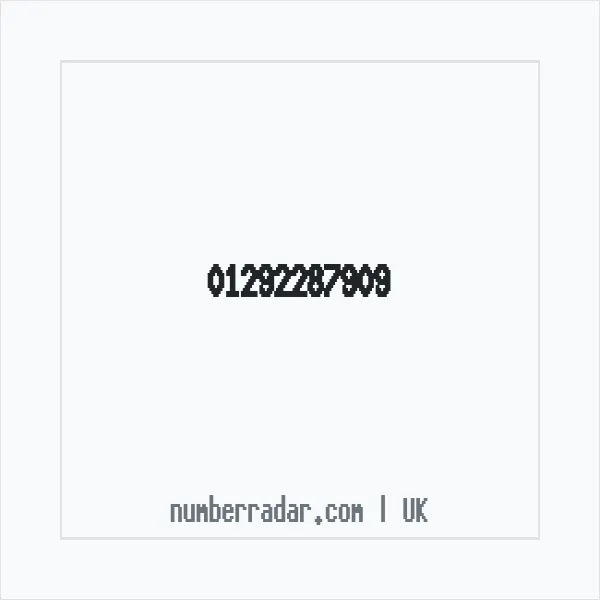Reverse number check for +44 1292 287909 — who called me?