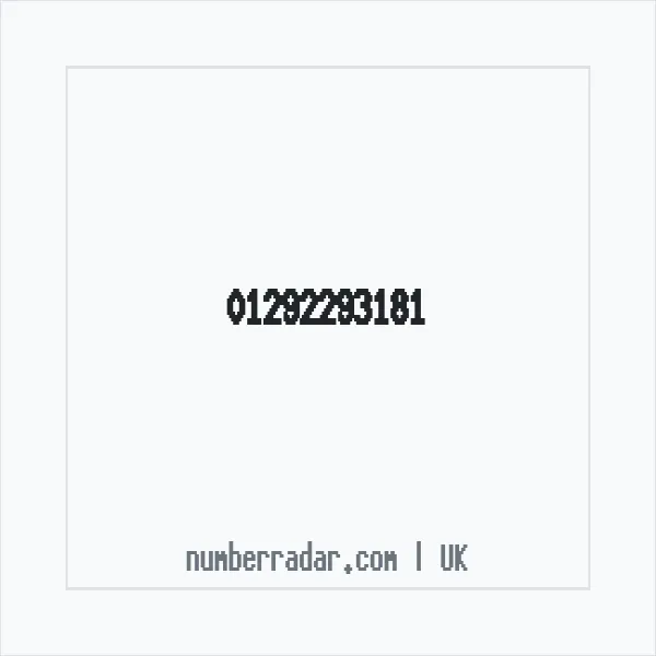 Reverse number check for +44 1292 293181 — who called me?