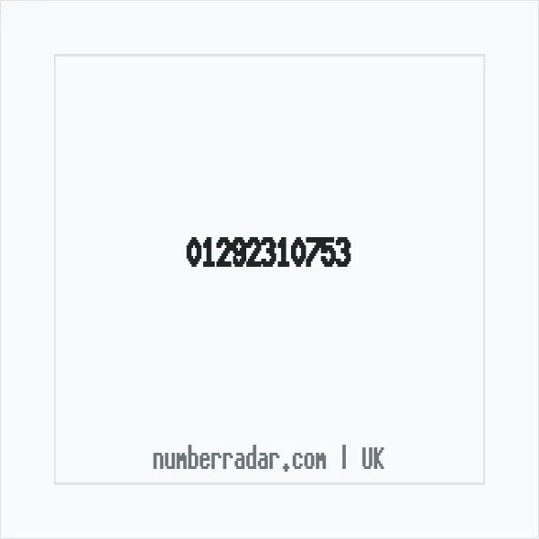 Reverse number check for +44 1292 310753 — who called me?