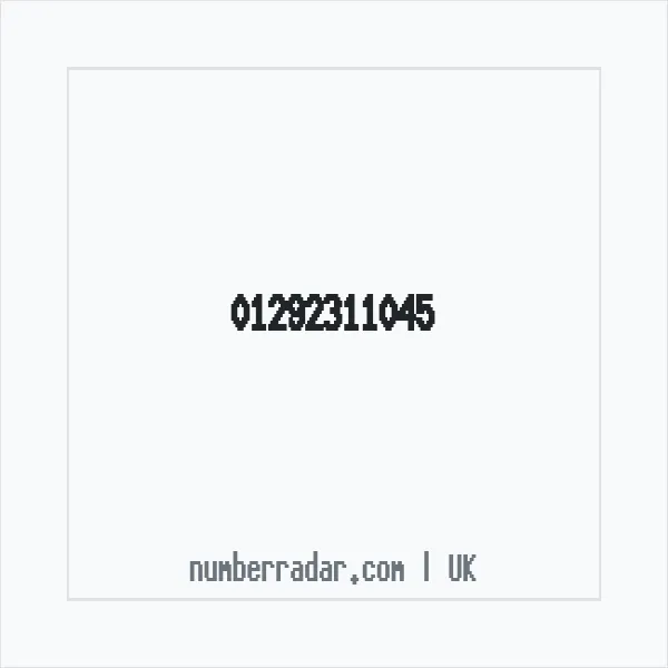 Reverse number check for +44 1292 311045 — who called me?