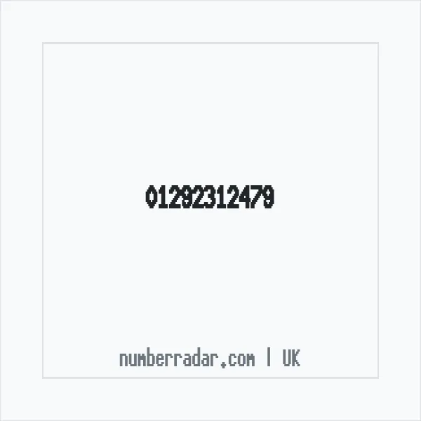 Reverse number check for +44 1292 312479 — who called me?