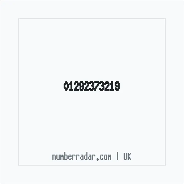 Reverse number check for +44 1292 373219 — who called me?