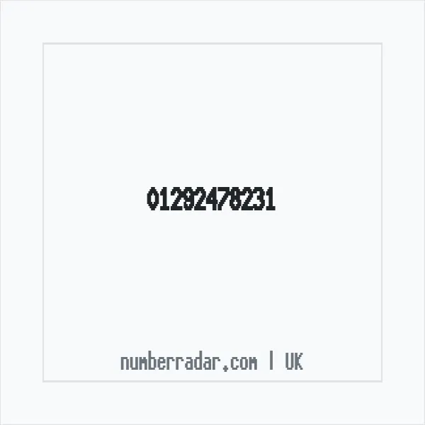 Reverse number check for +44 1292 478231 — who called me?