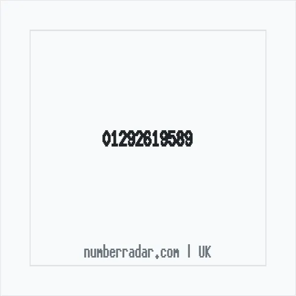 Reverse number check for +44 1292 619589 — who called me?